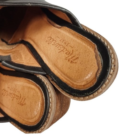 Madewell Black Leather Slip On Harper Mules - 8.5 - Picture 10 of 12